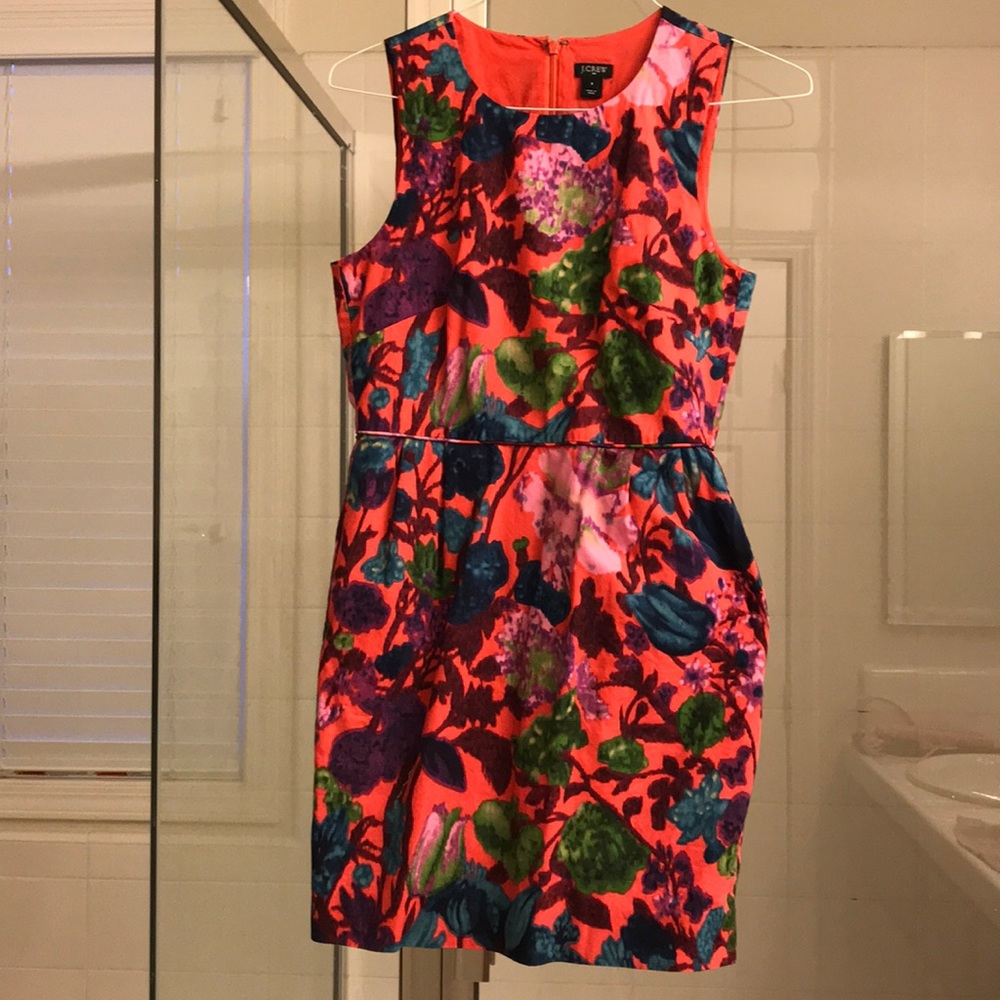 Jcrew like new floral dress size 4